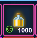 1000 potions in the inventory as a result of the "Double Potions" event